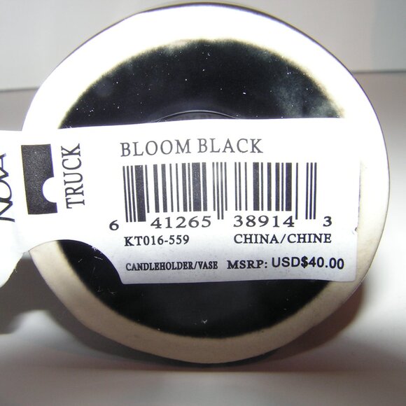 Mikasa Truck Bloom Set of 3 Vases Black Ceramic - Picture 16 of 16